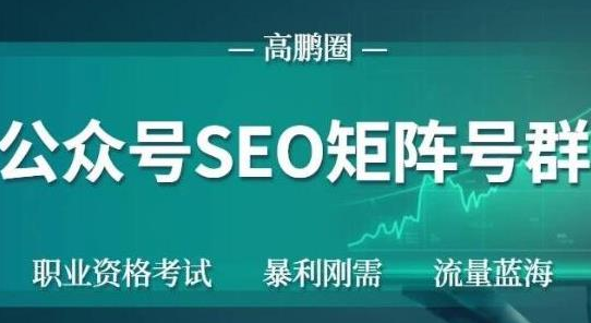 高鹏圈公众号SEO矩阵号群，实操20天纯收益25000+，普通人都能做-鲤鱼笔记