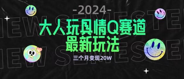 全新大人玩具情Q赛道合规新玩法，公转私域不封号流量多渠道变现，三个月变现20W-鲤鱼笔记