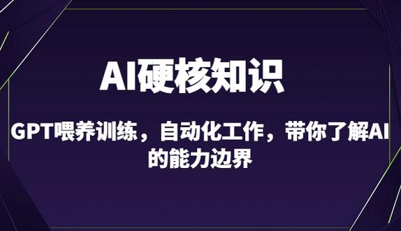 AI硬核知识-GPT喂养训练，自动化工作，带你了解AI的能力边界（10节课）-鲤鱼笔记