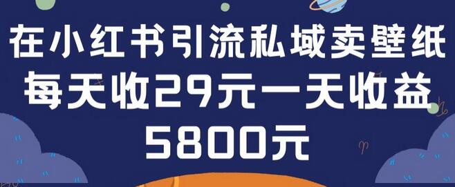 在小红书引流私域卖壁纸每张29元单日最高卖出200张(0-1搭建教程)-鲤鱼笔记