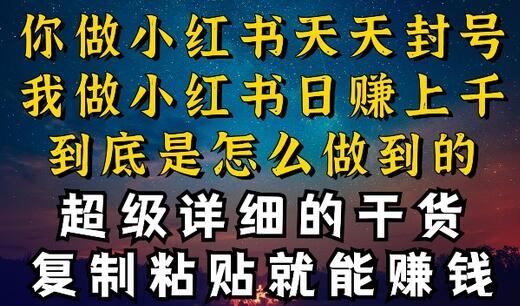 都知道小红书能引流私域变现，可为什么我能一天引流几十人变现上千，但你却频频封号违规被限流-鲤鱼笔记