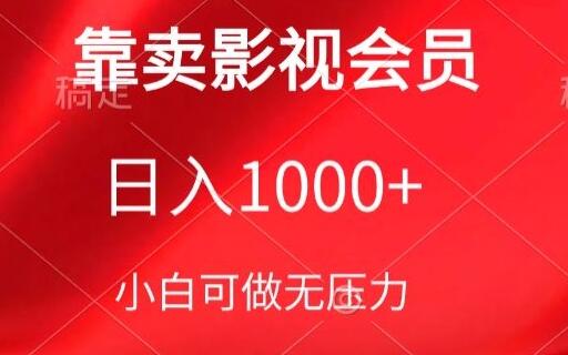 靠卖影视会员，日入1000+，落地保姆级教程，新手可学-鲤鱼笔记