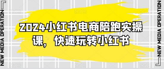 2024小红书电商陪跑实操课，快速玩转小红书，超过20节精细化课程-鲤鱼笔记