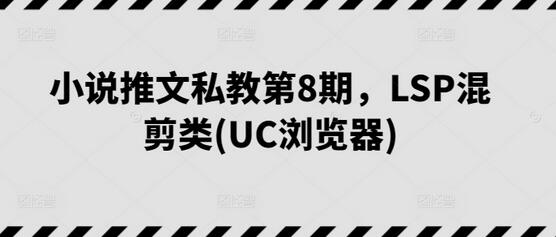 小说推文私教第8期，LSP混剪类(UC浏览器)