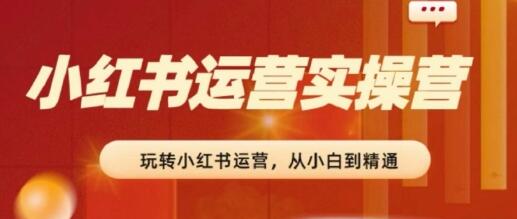 2024小红书运营实操营，​从入门到精通，完成从0~1~100