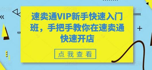 速卖通VIP新手快速入门班，手把手教你在速卖通快速开店