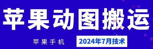 2024年7月苹果手机动图搬运技术