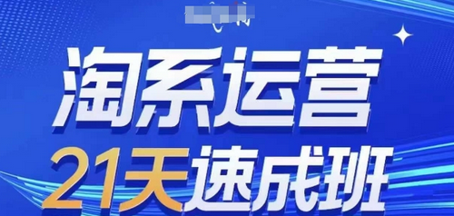 淘系运营21天速成班(更新24年9月)，0基础轻松搞定淘系运营，不做假把式