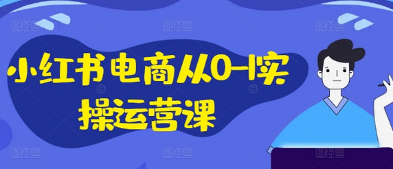 小红书电商从0-1实操运营课，小红书手机实操小红书/IP和私域课/小红书电商电脑实操板块等