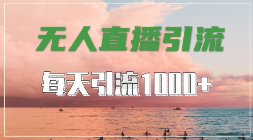 抖音快手视频号全平台通用，无人直播引流法，超暴力引流1000+高质量精准创业粉