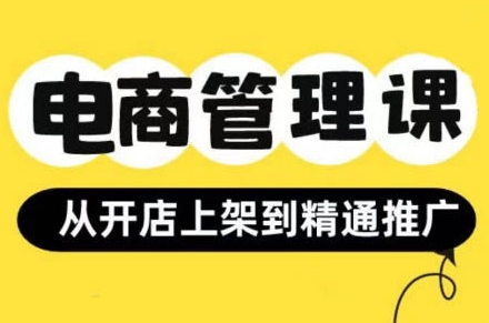 小红书&闲鱼开店从开店上架到精通推广，电商管理课