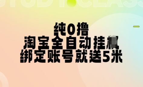 纯0撸，淘宝全自动挂JI，授权登录就得5米，多号多赚-鲤鱼笔记