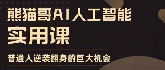 AI人工智能实用课，实在实用实战，普通人逆袭翻身的巨大机会